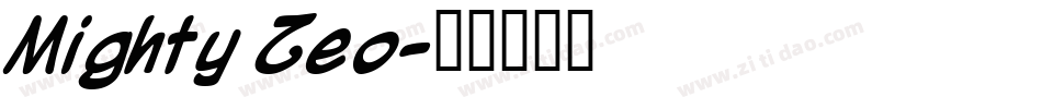Mighty Zeo字体转换